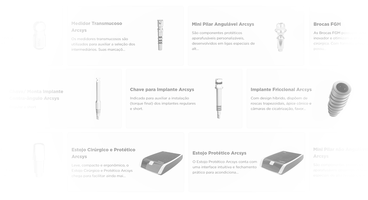 produtos implantes - Sistema de Implantes Arcsys